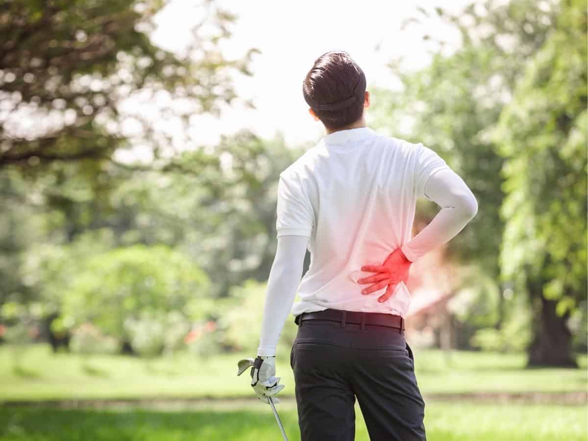 Golfer With Back Injury