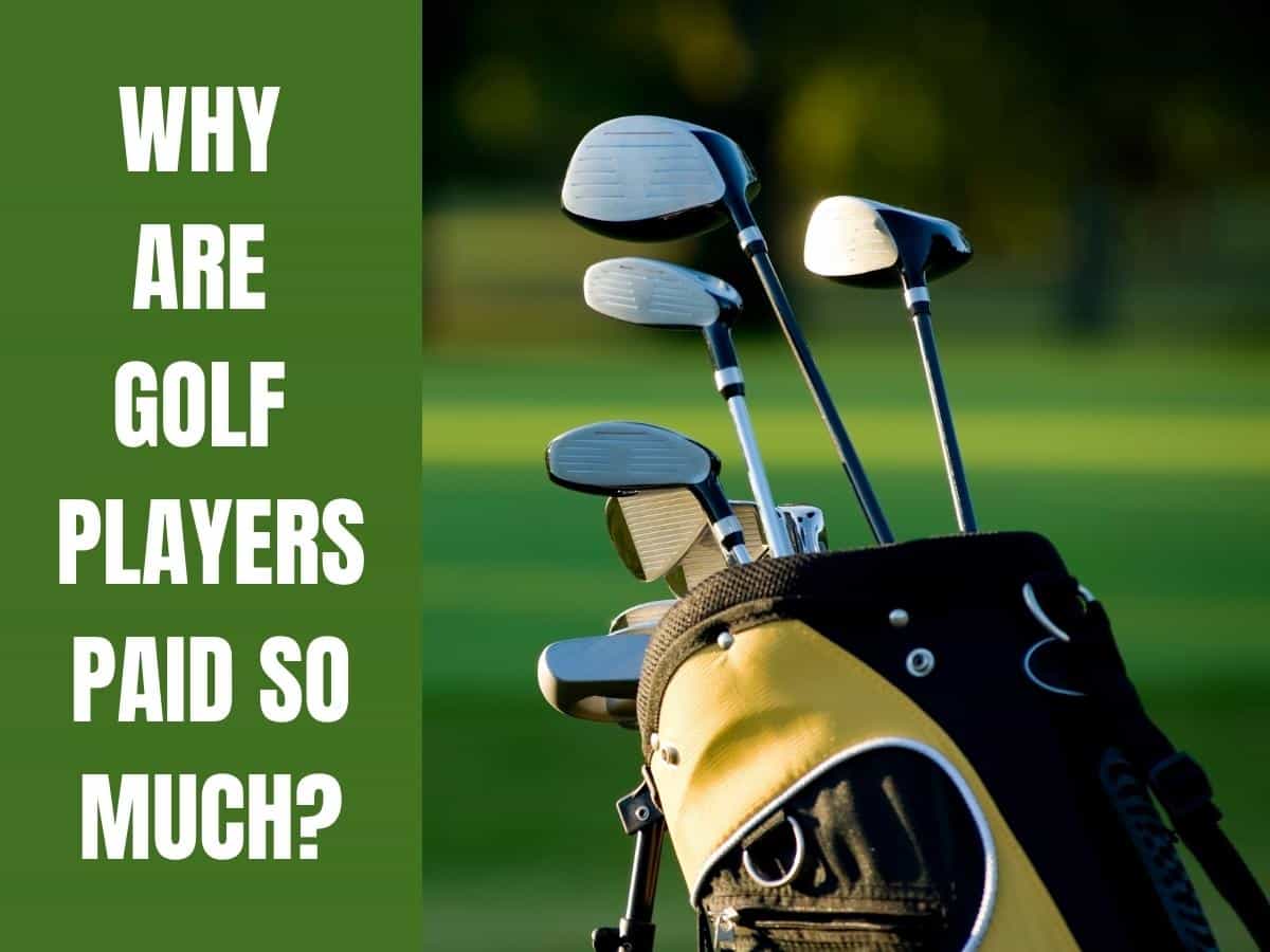 A golf bag with clubs. Why Are Golfers Paid So Much?