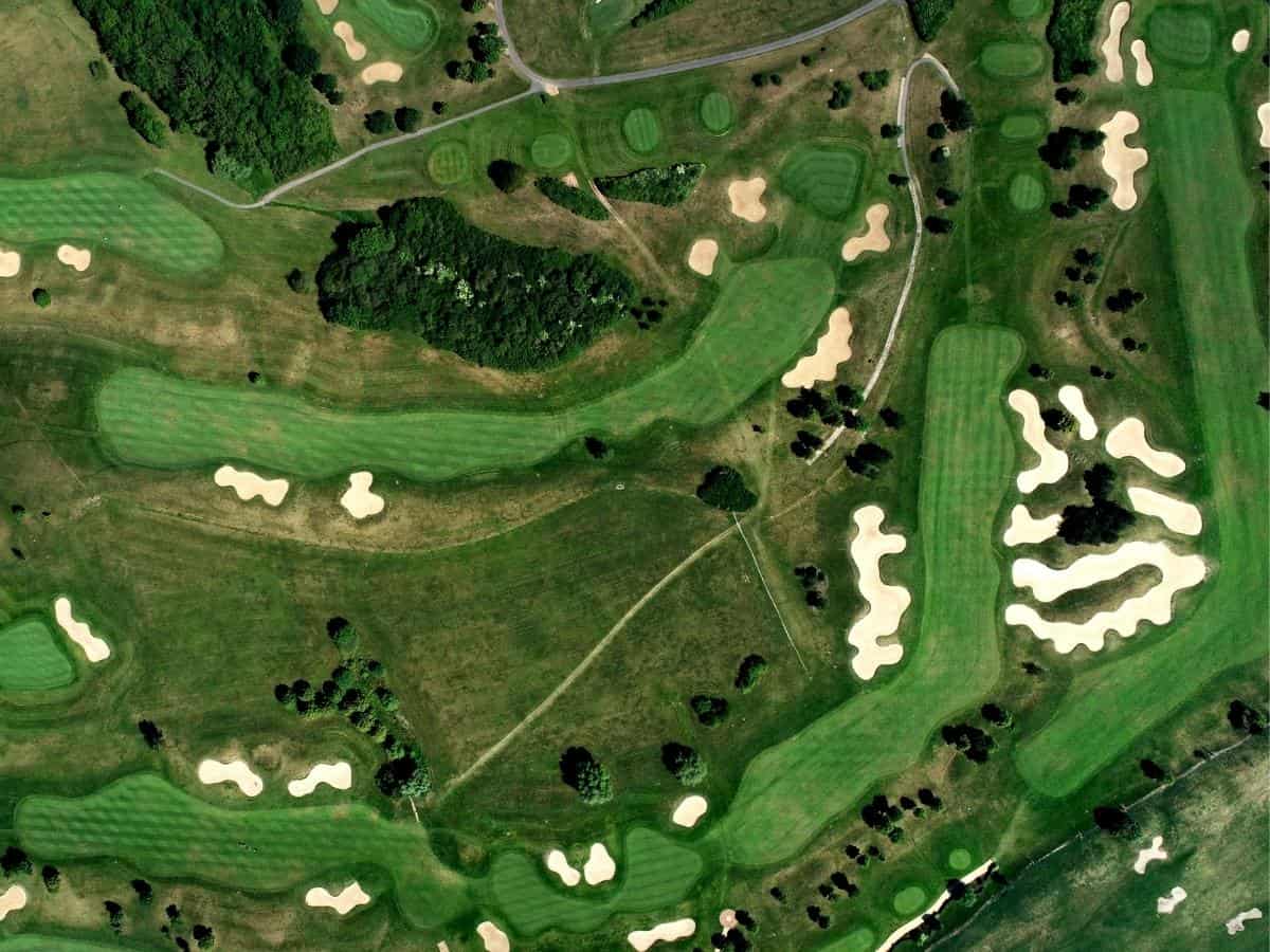 Ariel View Of Golf Course