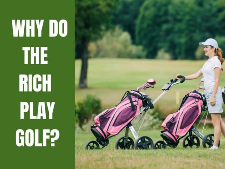Female Golfers With all the gear. Why Do The Rich Play Golf?