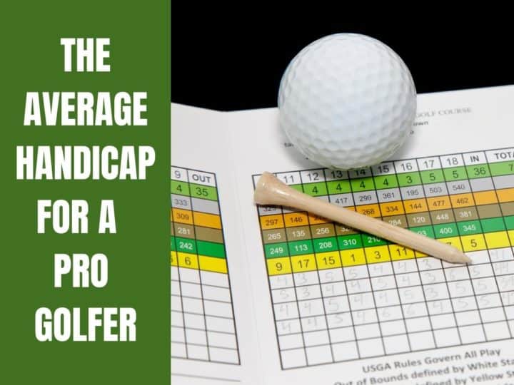 A Golf Scorecard. Average Handicap For A Pro Golfer